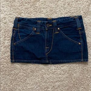True Religion denim mini skirt size 27